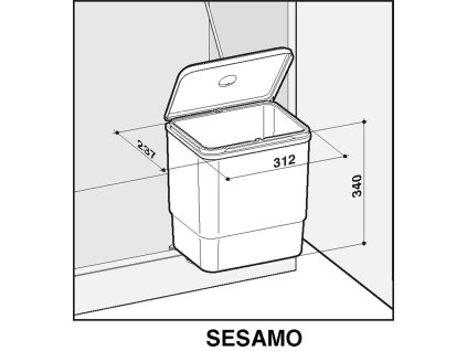 29955 sinks sesamo 45 1x16l