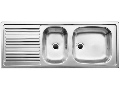 Nerezový dřez Blanco TOP EZS 11x4 Nerez přírodní lesk oboustranné provedení