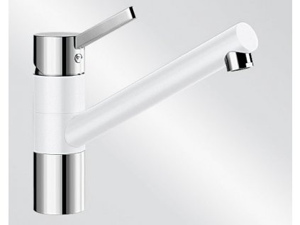 Kuchyňská baterie Blanco TIVO HD Silgranit-look dvoubarevná bílá/chrom