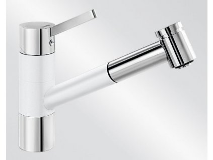 Kuchyňská baterie Blanco TIVO-S HD Silgranit-look dvoubarevná bílá/chrom