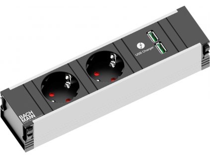 bachmann coni zasuvkova jednotka 2x 230 1x usb nabijecka