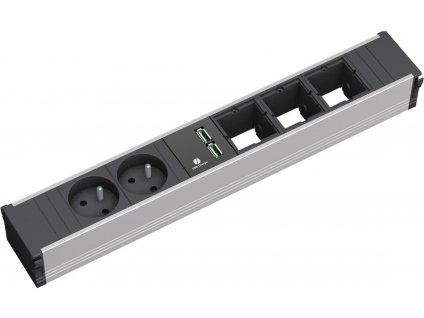 bachmann coni zasuvkova jednotka 3x uziv. modul 2x 230 1x USB nabijecka
