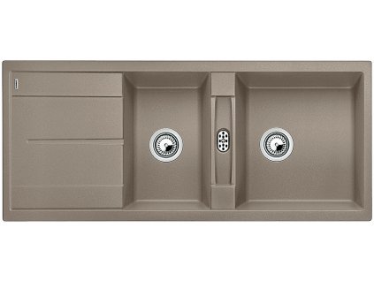 Granitový dřez Blanco METRA 8 S Silgranit tartufo oboustranné provedení 517357