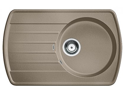 Granitový dřez Blanco RONDOVAL 45 S Silgranit tartufo oboustranné provedení 517519