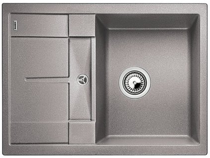 Granitový dřez Blanco METRA 45 S Compact Silgranit aluminium oboustranné provedení 519563