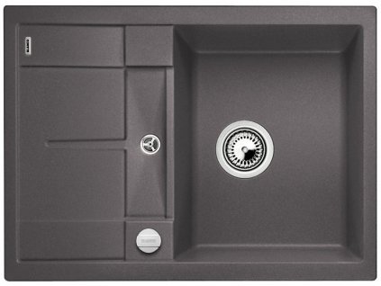 Granitový dřez Blanco METRA 45 S Compact Silgranit šedá skála oboustranné provedení s excentrem 519573