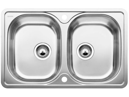 Nerezový dřez Blanco LANTOS 8-IF Compact nerez kartáčovaný bez excentru 520434