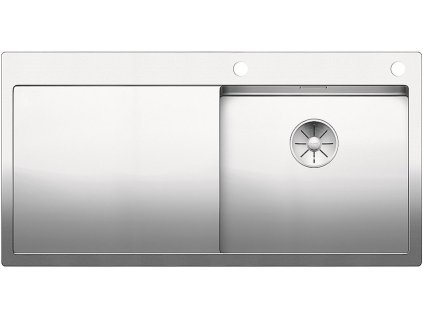 Nerezový dřez Blanco CLARON 5 S-IF InFino Nerez hedvábný lesk dřez vpravo s táhlem 521625
