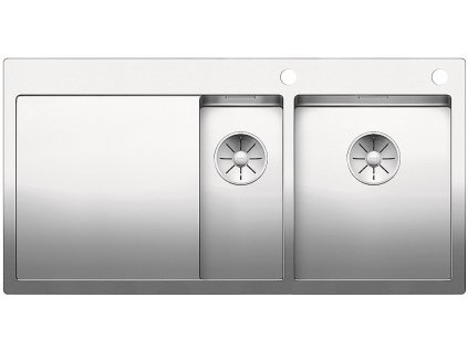 Nerezový dřez Blanco CLARON 6 S-IF InFino Nerez hedvábný lesk dřez vpravo s táhlem 521645
