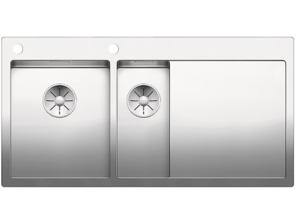 Nerezový dřez Blanco CLARON 6 S-IF InFino Nerez hedvábný lesk dřez vlevo s táhlem 521646