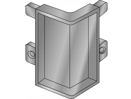 vnejsi roh profilu gola-j eloxovany hlinik