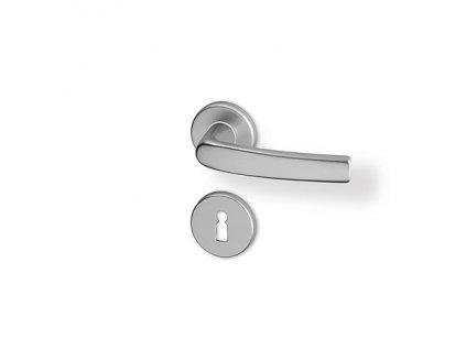 AKA00174 ACT Dveřní klika Lara hliník nerezová F9 kulatá rozeta BB