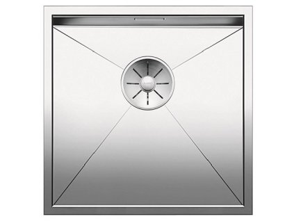 Nerezový dřez Blanco ZEROX 400 U InFino Nerez hedvábný lesk bez táhla C-Overflow 521585