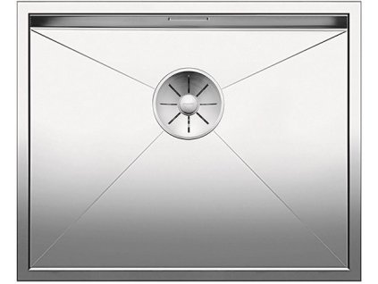 Nerezový dřez Blanco ZEROX 500 U InFino Nerez hedvábný lesk bez táhla C-Overflow 521589