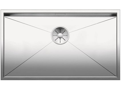 Nerezový dřez Blanco ZEROX 700 U InFino Nerez hedvábný lesk bez táhla C-Overflow 521593