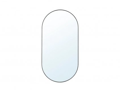 zrcadlo ovalline  cerny ram detail