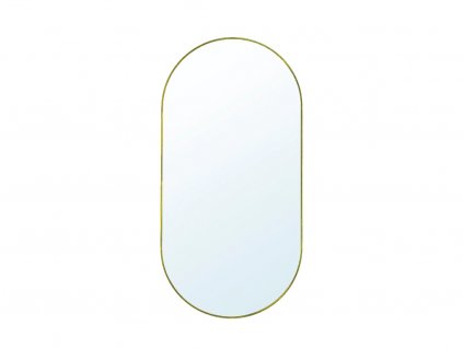 zrcadlo ovalline zlaty ram detail