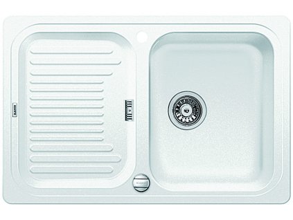 Granitový dřez Blanco CLASSIC 45 S Basic Silgranit bílá oboustranné provedení bez excentru! 517014