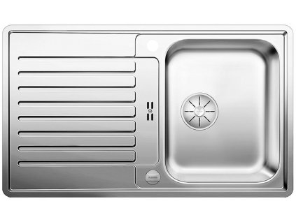 Nerezový dřez Blanco CLASSIC Pro 45 S-IF InFino nerez hedvábný lesk oboustranné provedení s excentrem 523661