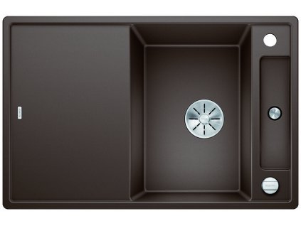 Granitový dřez Blanco AXIA III 45 S-F InFino káva + skleněná krájecí deska a excentr 523204
