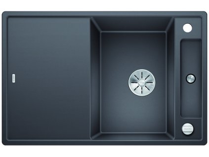 Granitový dřez Blanco AXIA III 45 S-F InFino šedá skála + skleněná krájecí deska a excentr 523200