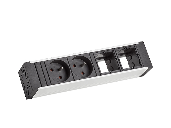 Levně BACHMANN Zásuvková jednotka VENID 936.008 - 2x 230V a 2x volný slot