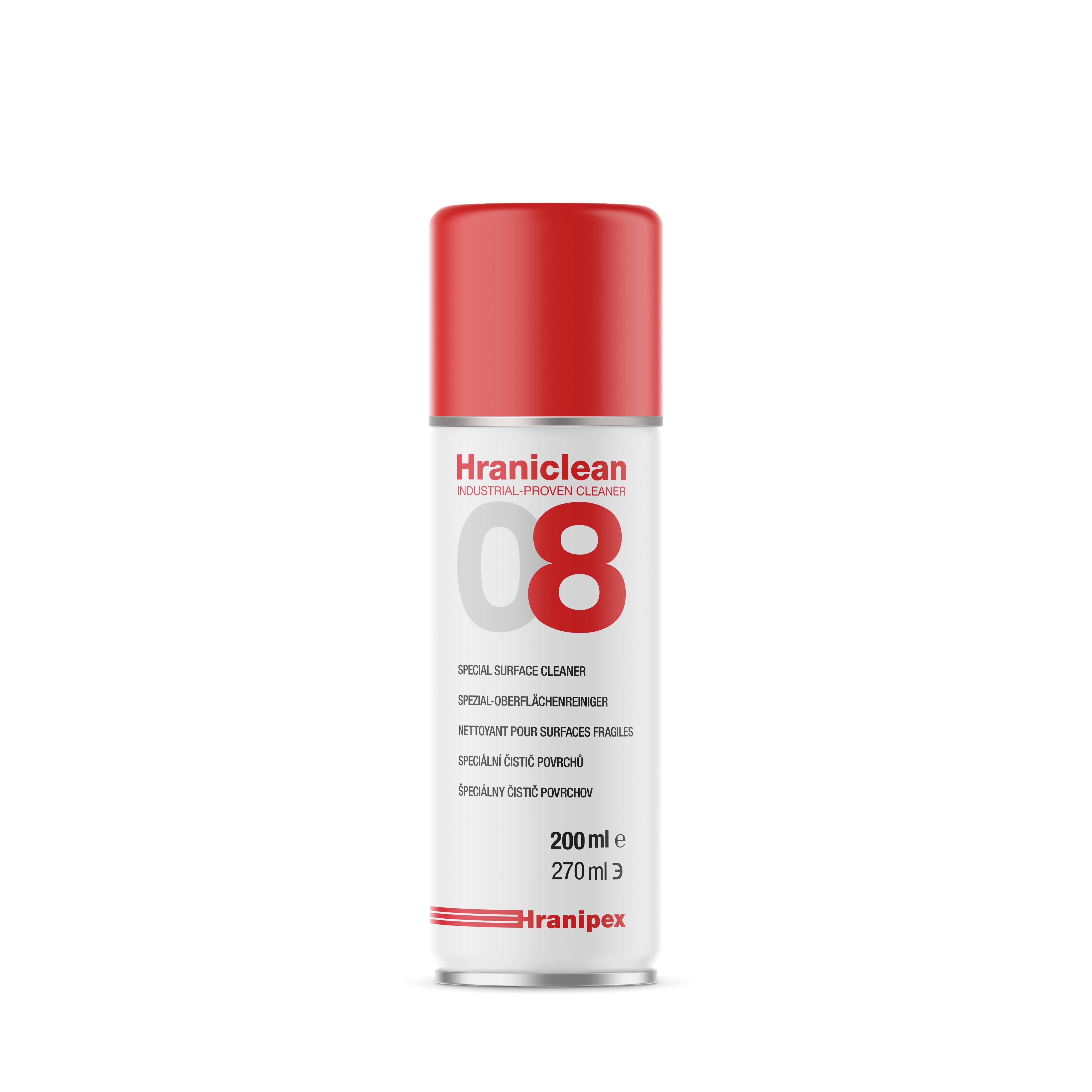 Levně Hranipex Hraniclean 08 - ruční čistič citlivých povrchů Balení: 200 ml Spray