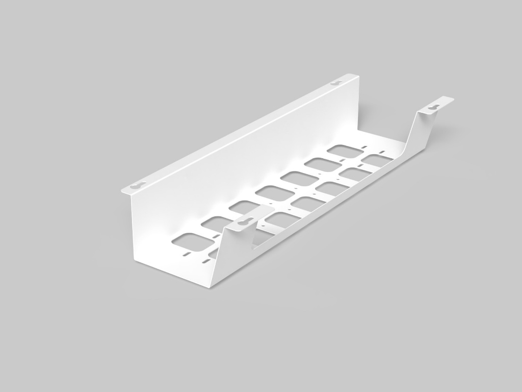 Levně In-Design Držák kabelů a zásuvek pod stůl BOXIT V bílý Šířka držáku kabelu: 520 mm