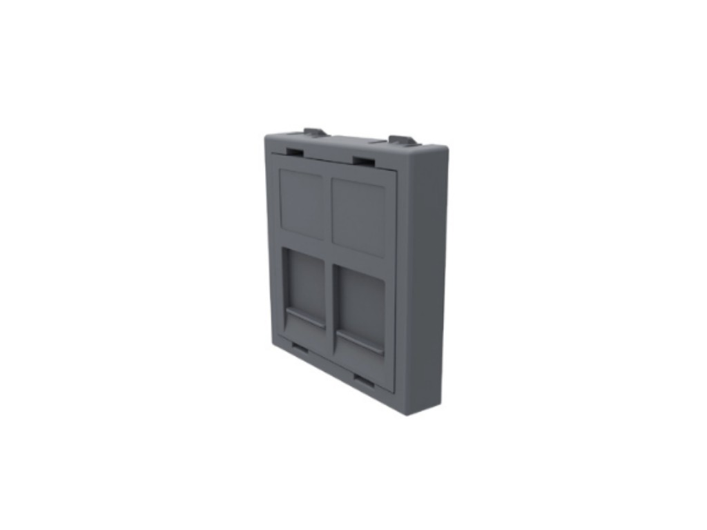 Levně IBConnect Modul pro 2x Keystone spojku RJ45 - velký Barva: antracit