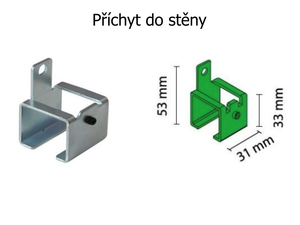 Levně LAGUNA Uchycení horní vodící lišty K-075 - různé typy Typ uchycení: Do stěny