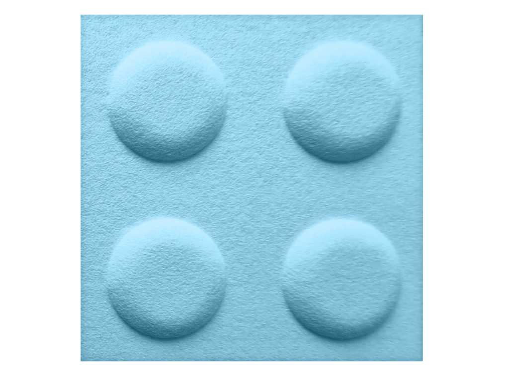 In-Design Akustický dětský 3D obkladový panel kostka 30x30 cm - různé barvy Obkladový panel: Barva: Modrá světlá