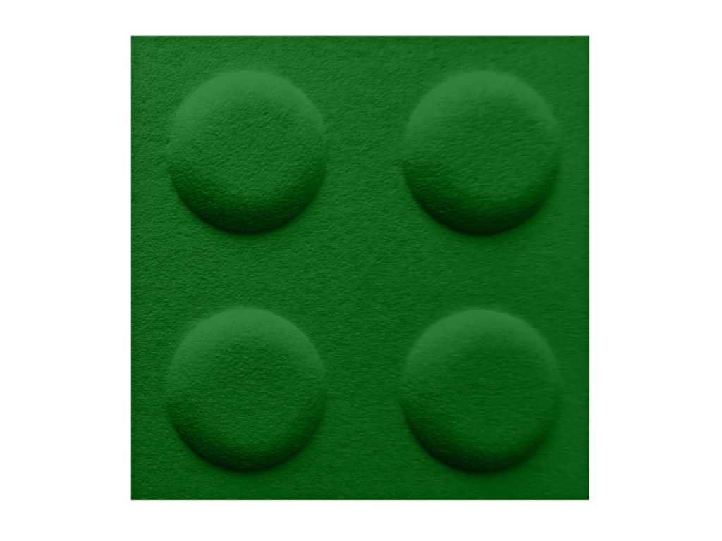 In-Design Akustický dětský 3D obklad kostka 30x30 cm - různé barvy Obkladový panel: Barva: Zelená tmavá