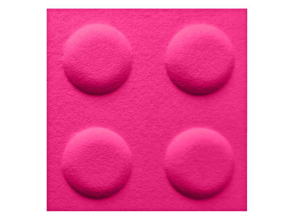 In-Design Akustický dětský 3D obkladový panel kostka 30x30 cm - různé barvy Obkladový panel: Barva: Růžová