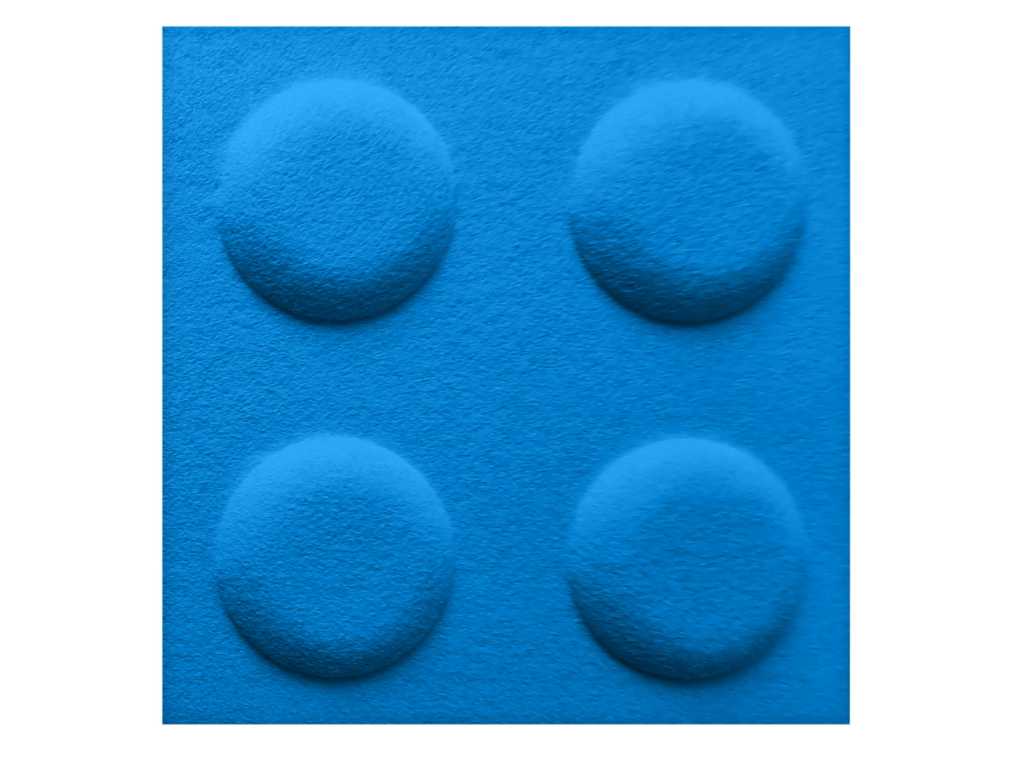 In-Design Akustický dětský 3D obkladový panel kostka 30x30 cm - různé barvy Obkladový panel: Barva: Modrá