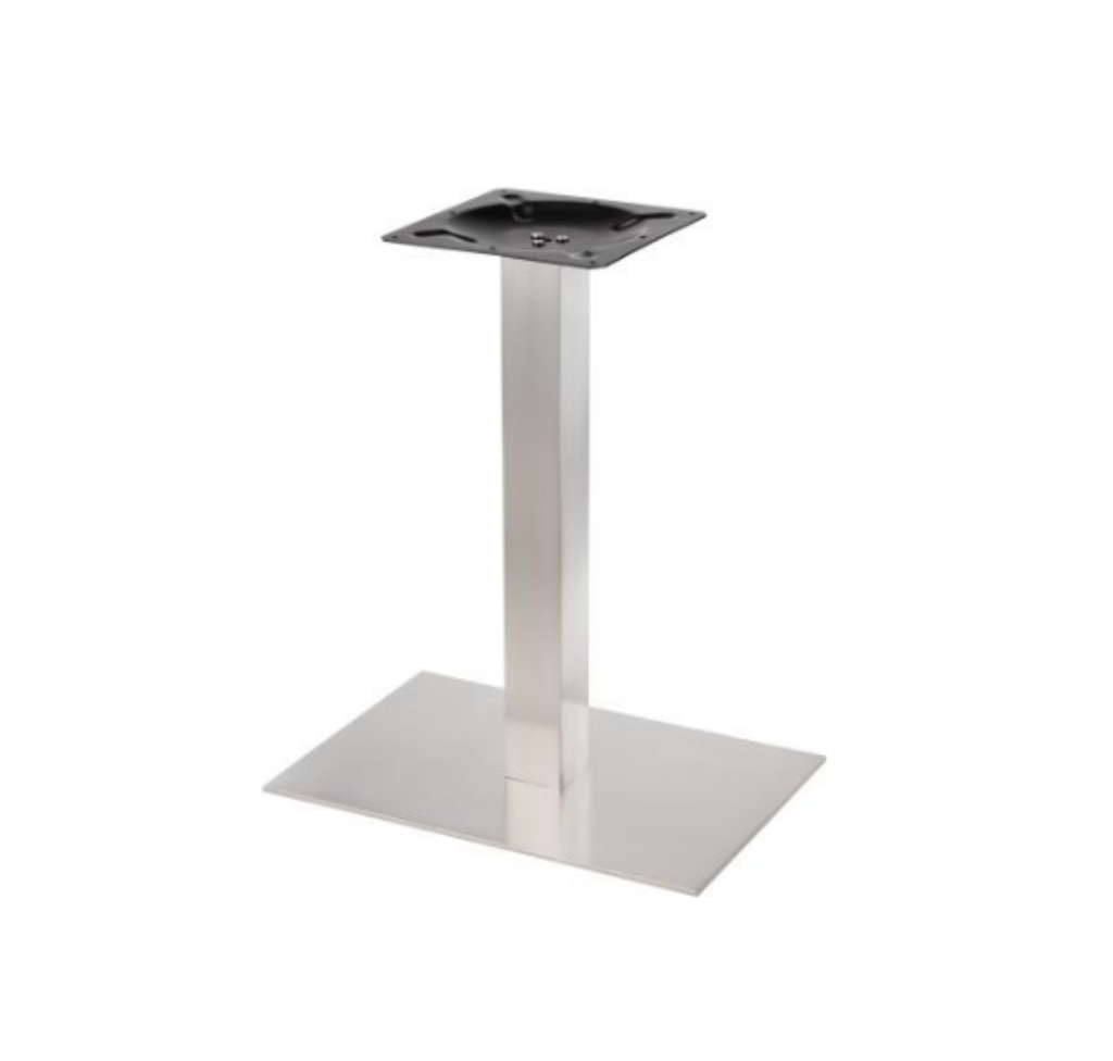 Levně In-Design Centrální stolová noha hranatá Clara imitace nerez výška 730 mm