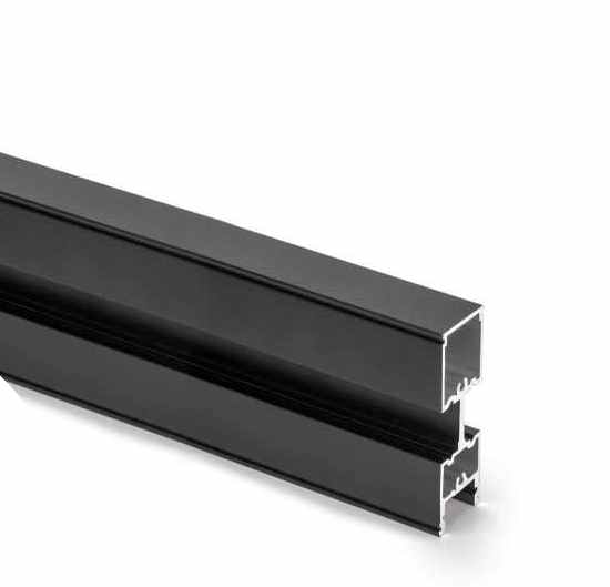 EMUCA Profil policového systému ZERO černá 2,9 m