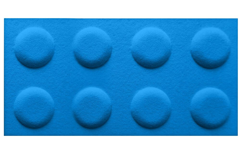 In-Design Akustický dětský 3D obklad kostka 60x30 cm - různé barvy Obkladový panel: Barva: Modrá