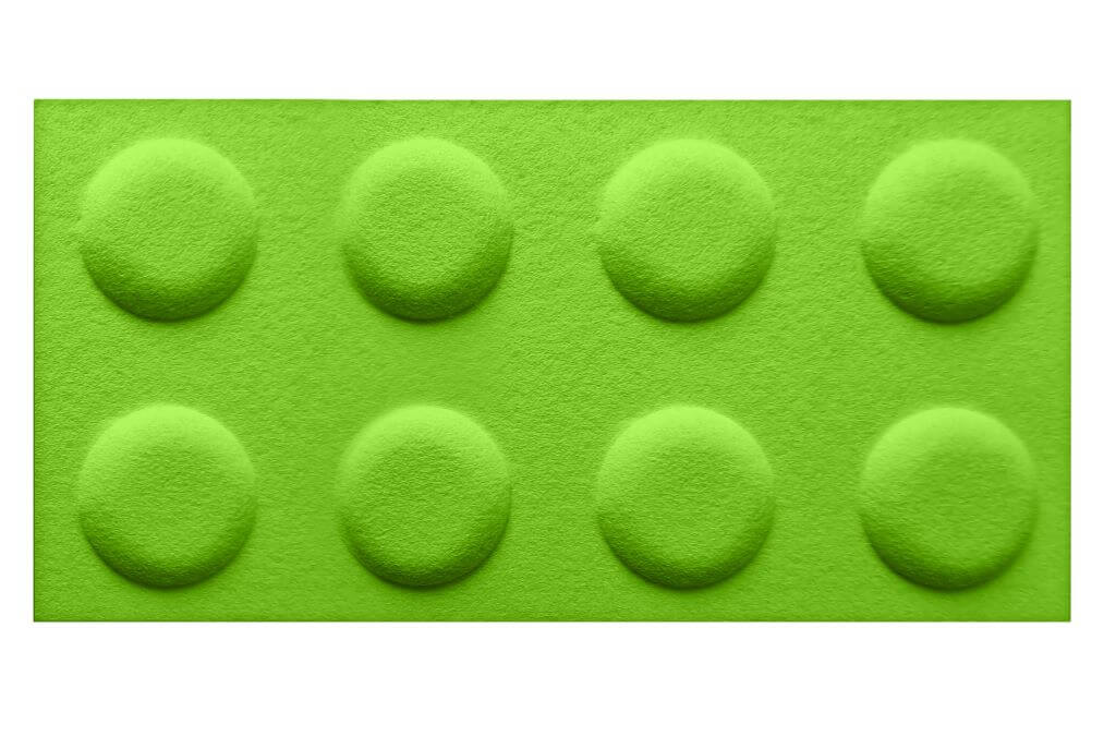 In-Design Akustický dětský 3D obklad kostka 60x30 cm - různé barvy Obkladový panel: Barva: Zelená světlá