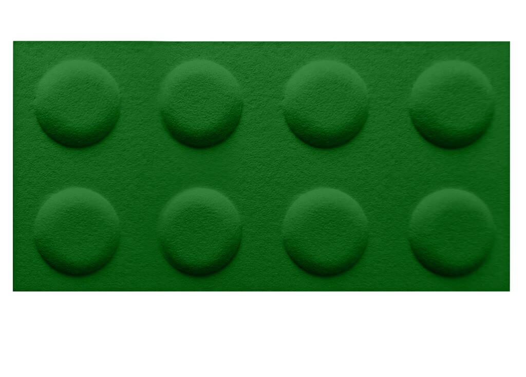 In-Design Akustický dětský 3D obklad kostka 60x30 cm - různé barvy Obkladový panel: Barva: Zelená tmavá