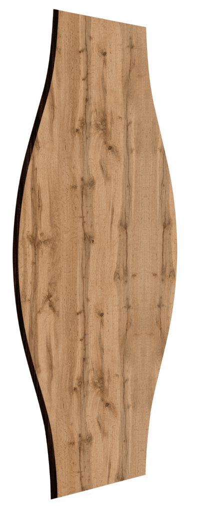 Obkladový MDF dřevěný panel ve tvaru vlny 60x25 Obkladový panel: Barva: Dub