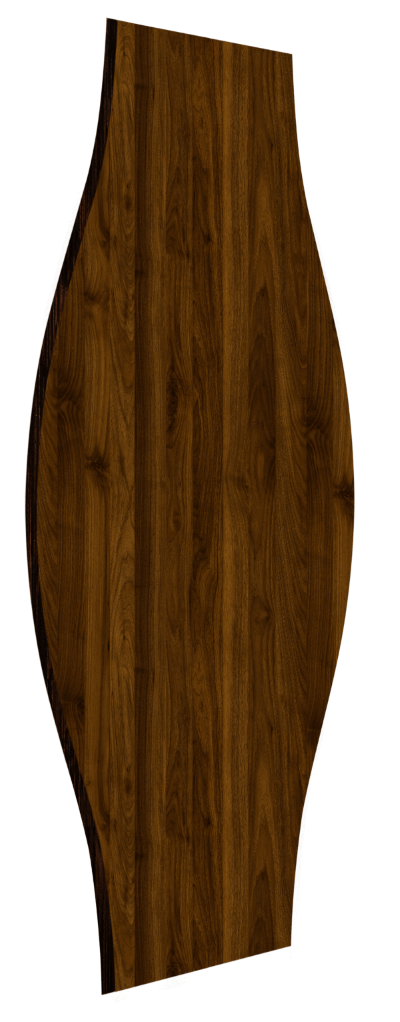 Obkladový MDF dřevěný panel ve tvaru vlny 60x25 Obkladový panel: Barva: Ořech