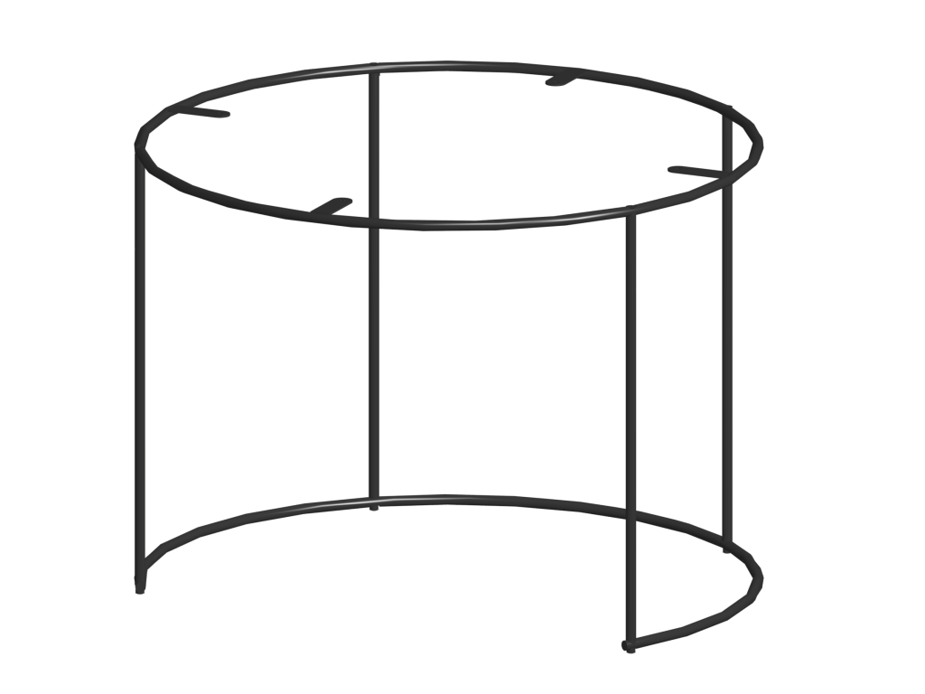 Levně In-Design Stolová podnož Dory výška 440 mm černá