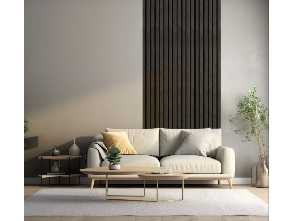 Levně In-Design Voděodolný akustický obkladový panel COLETTE černé dřevo