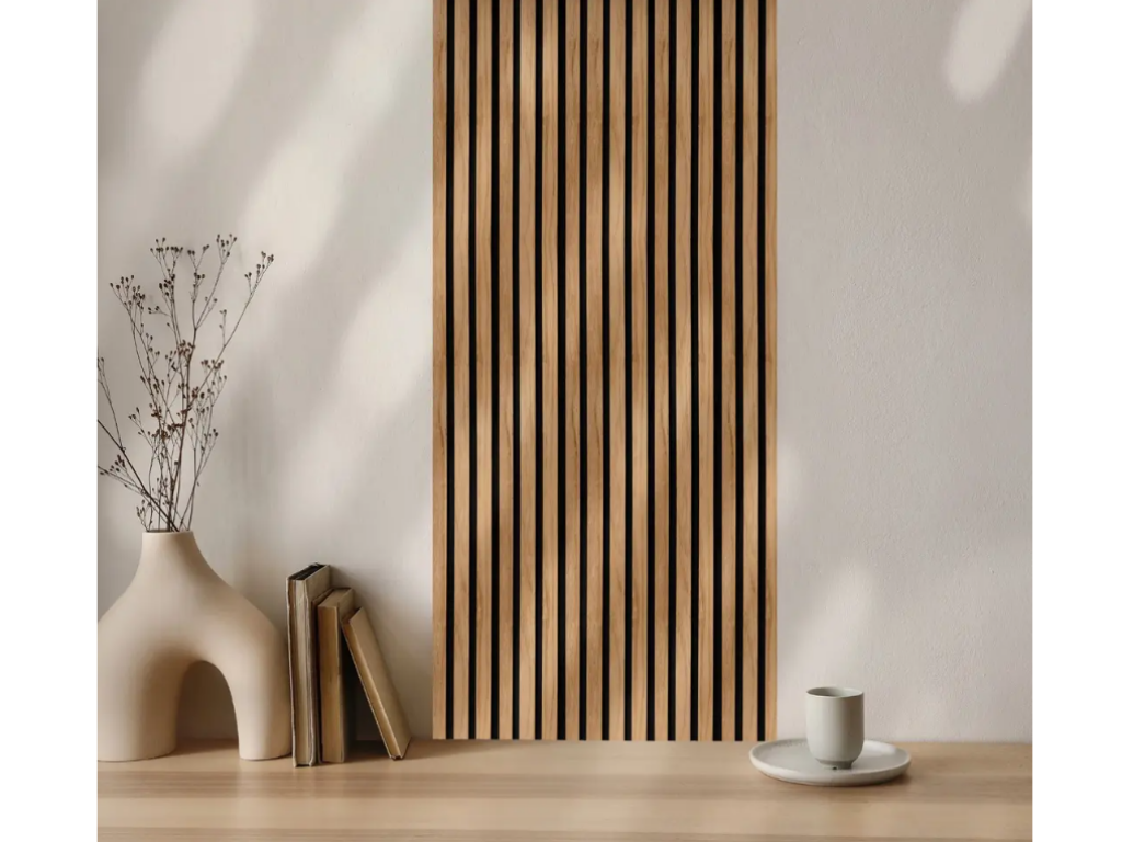 Levně In-Design Voděodolný akustický obkladový panel COLETTE dub medový/černá