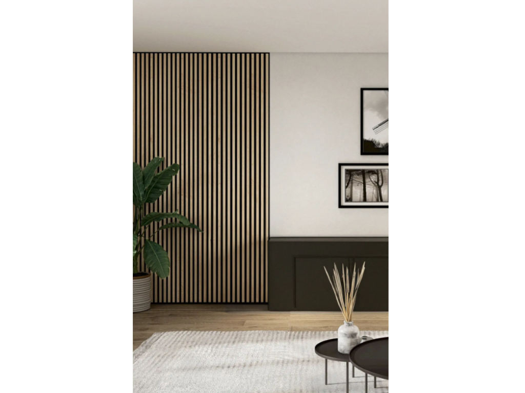 Levně In-Design Dekorativní obkladový panel MARTEL dub přírodní/černá