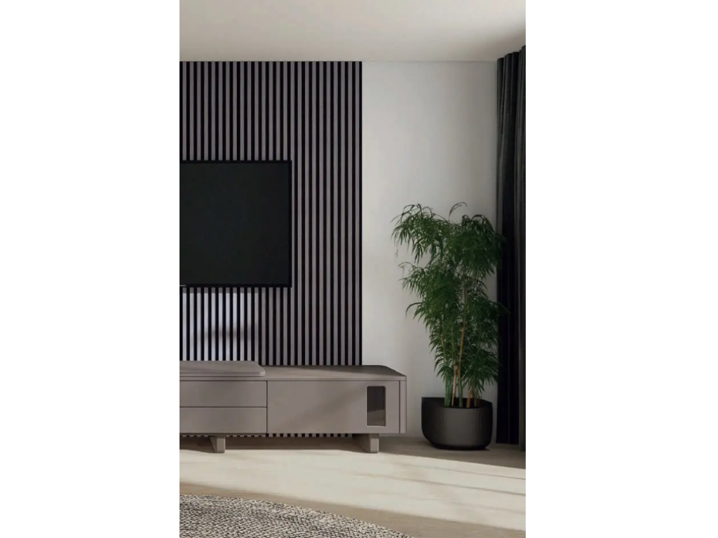 Levně In-Design Dekorativní obkladový panel MARTEL dub šedý/černá