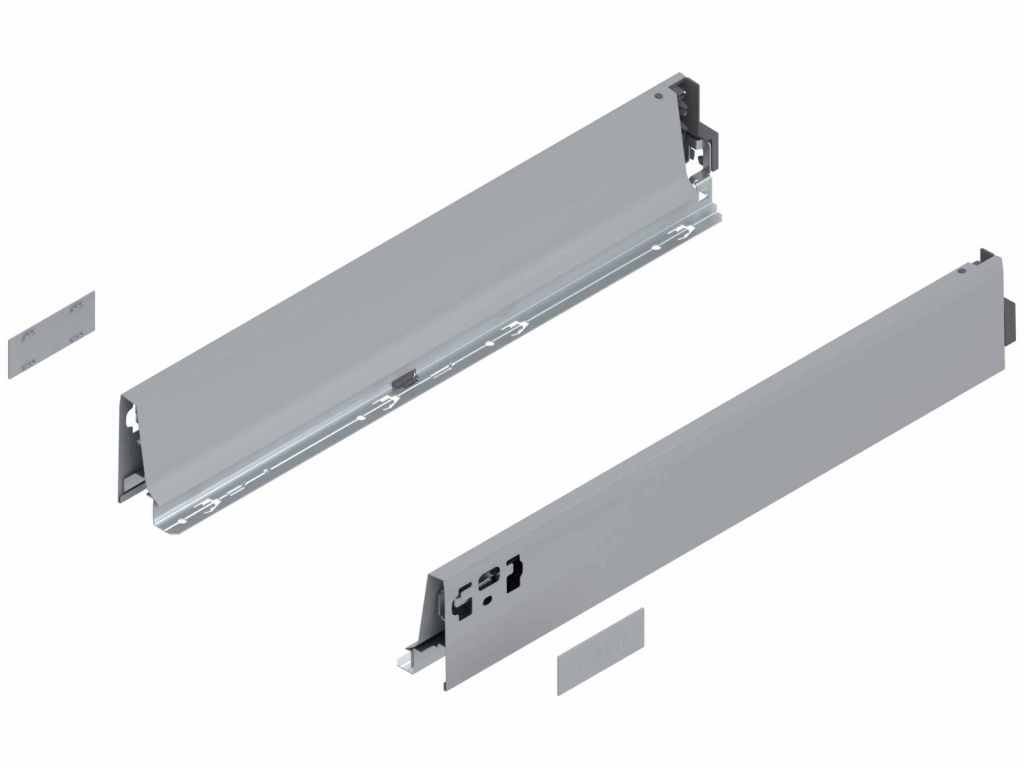 Levně BLUM Bočnice ANTARO "M" šedá RAL9006 L+P Jmenovitá délka [mm]: 270