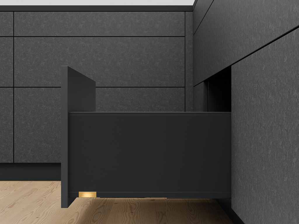 Levně BLUM Bočnice LEGRABOX PURE "F" černá karbon L+P Jmenovitá délka [mm]: 400