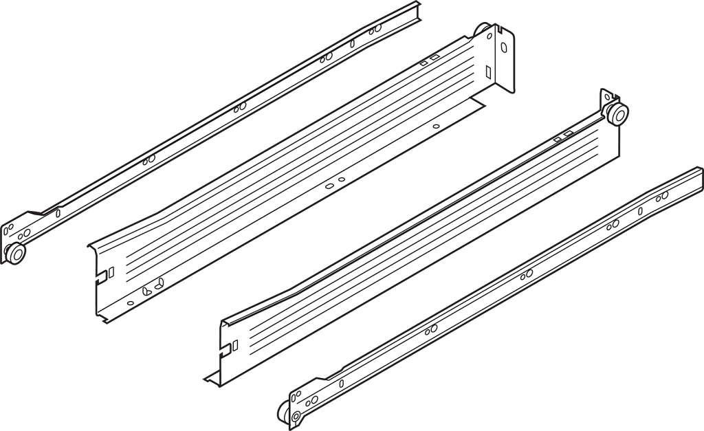 Levně BLUM Metabox 54x500 mm bílý