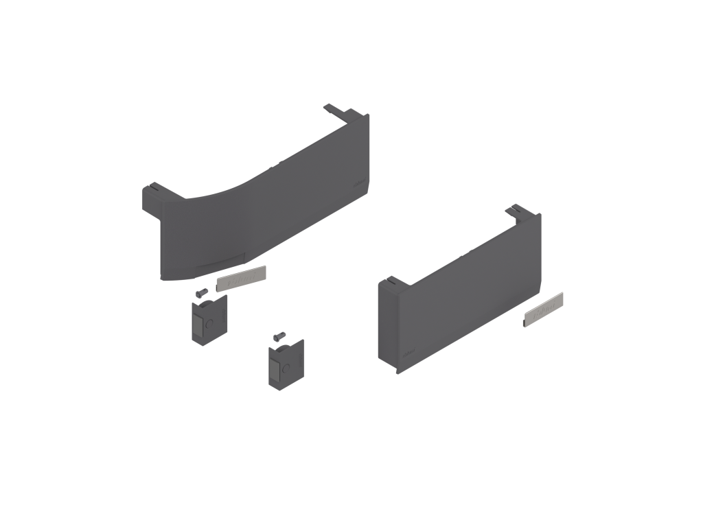 Levně BLUM Sada krytek Aventos HK-TOP pro SERVO-DRIVE tmavě šedá